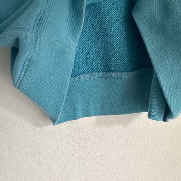 Entireworld Type-A supersoft turquoise cotton sweatshirt everybody.world XS S - Picture 5 of 8